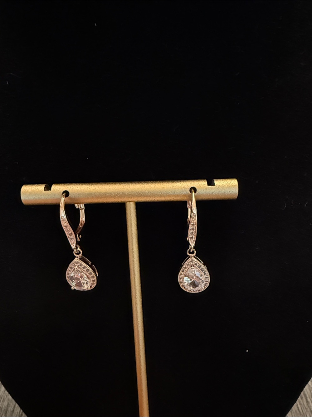 Rose Gold Tear Drop Earrings
